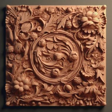 Patterns and decorations stl simple 1 3d model